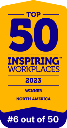 Top Inspiring Workplaces 2023 North America 6 out of 50.